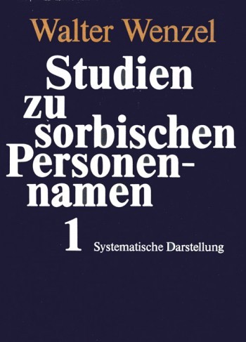 Studien zu sorbischen Personennamen